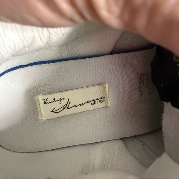 Vintage Havana Ream white platform sneakers woman 8 star leather lace up - Picture 6 of 9